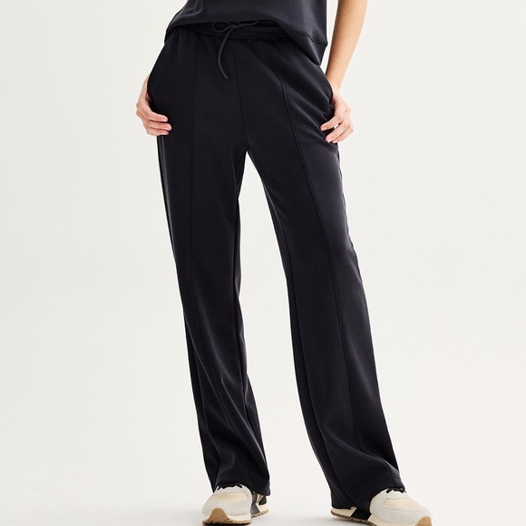 NWT Women's FLX High-Rise Solace Straight Leg Sand Wash Pants SIZE SMALL LONG - Picture 2 of 14